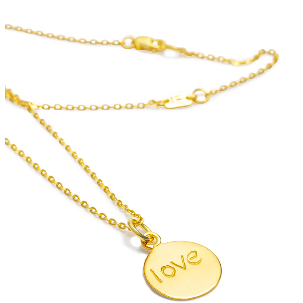 Gold-plated Love Pendant  by ETERNAL BLISS - Spiritual Jewellery