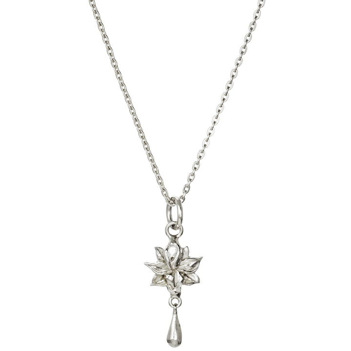Lotusanhänger mit Bergkristall Silber von ETERNAL BLISS - Spiritueller Schmuck