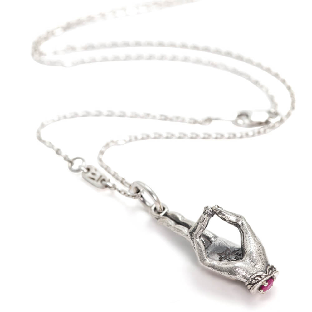 Prana Mudra Anhänger Silber