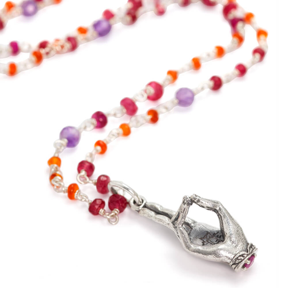 Prana Mudra Anhänger Silber