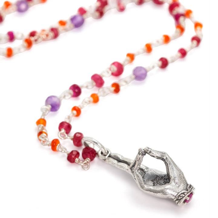 Prana Mudra Anhänger Silber