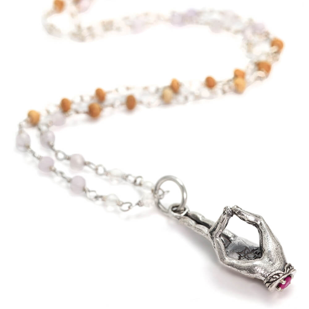 Prana Mudra Anhänger Silber