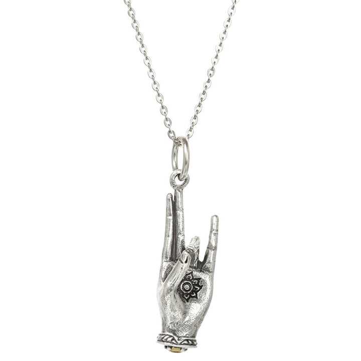 Prithvi Mudra Anhänger Silber