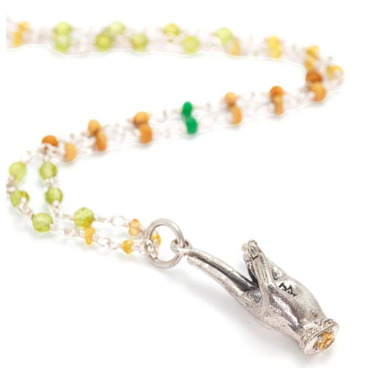 Prithvi Mudra Anhänger Silber