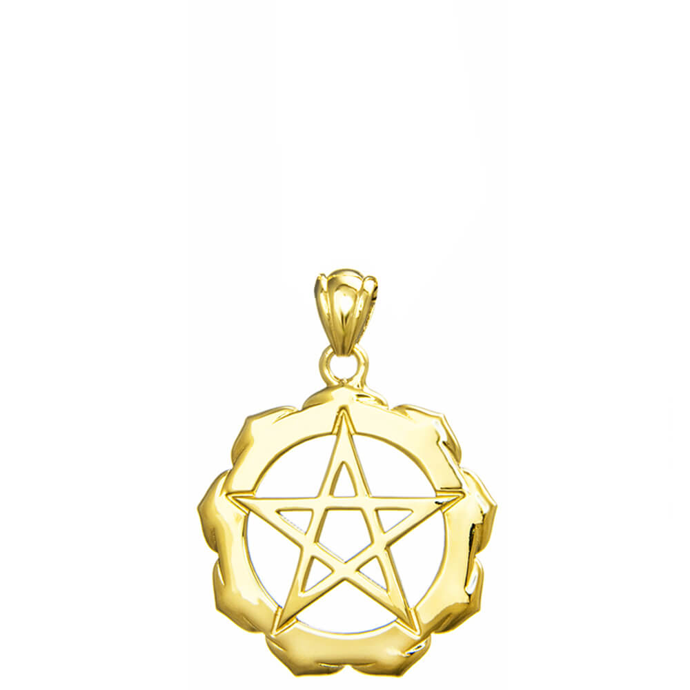 Gold-plated Pentagram of protection Pendant  by ETERNAL BLISS - Spiritual Jewellery