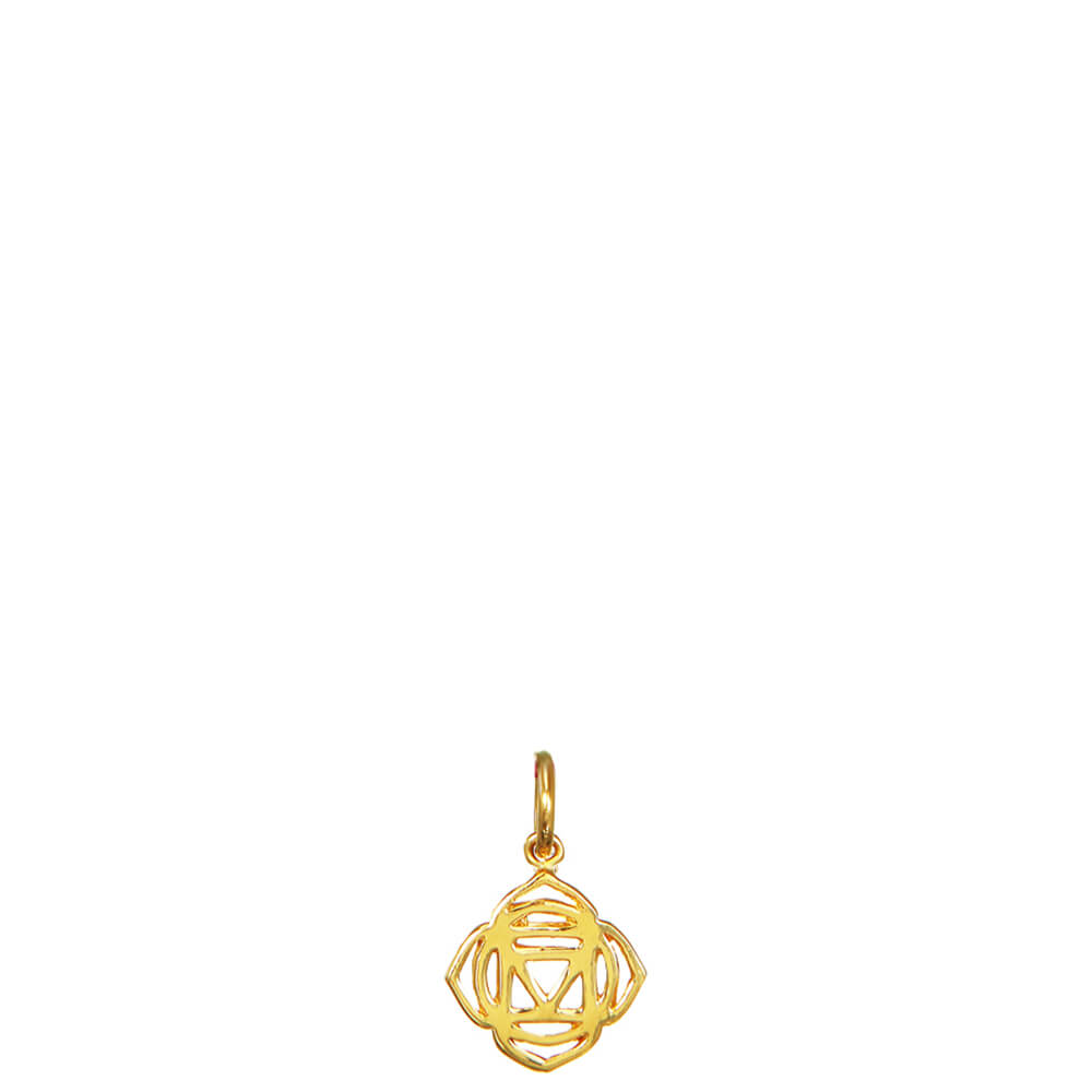 Gold-plated root chakra pendant mini by ETERNAL BLISS - spiritual jewellery 