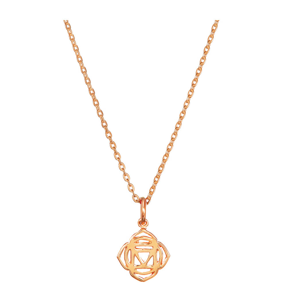Root Chakra pendant mini gold-plated silver by ETERNAL BLISS - Spiritual Jewellery