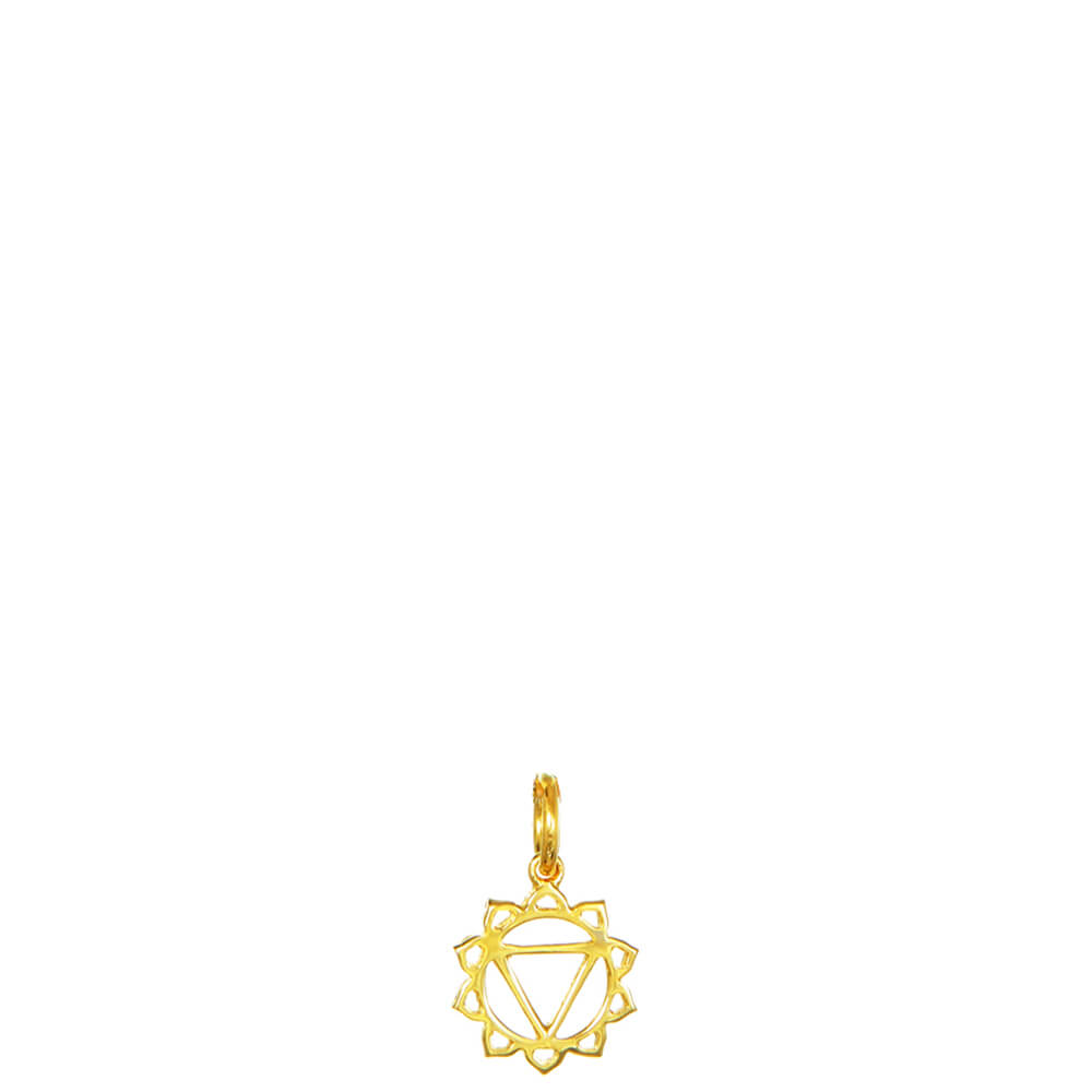 Gold-plated solar plexus chakra pendant mini by ETERNAL BLISS - spiritual jewellery 