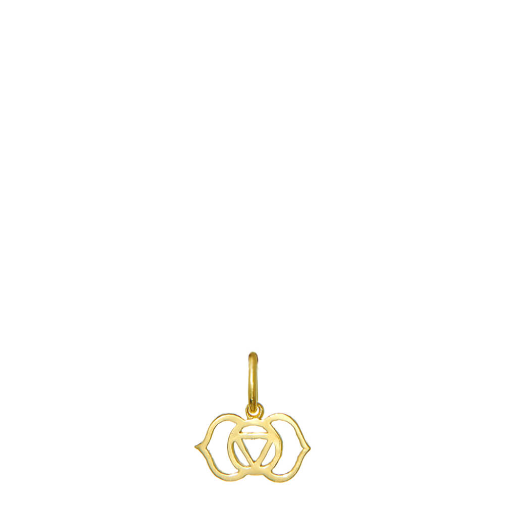 Gold-plated third eye chakra pendant mini by ETERNAL BLISS - spiritual jewellery 