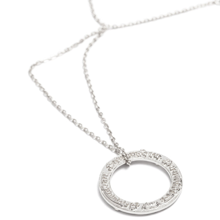 Ganesha mantra pendant mini made of sterling silver by ETERNAL BLISS from the spiritual yoga jewelry collection