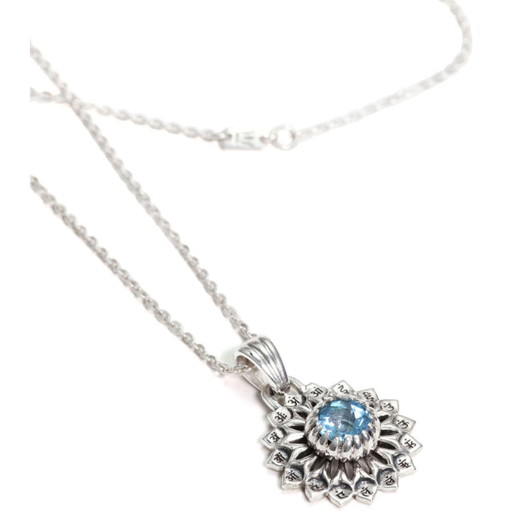 Throat chakra pendant  silver by ETERNAL BLISS - spiritual jewellery