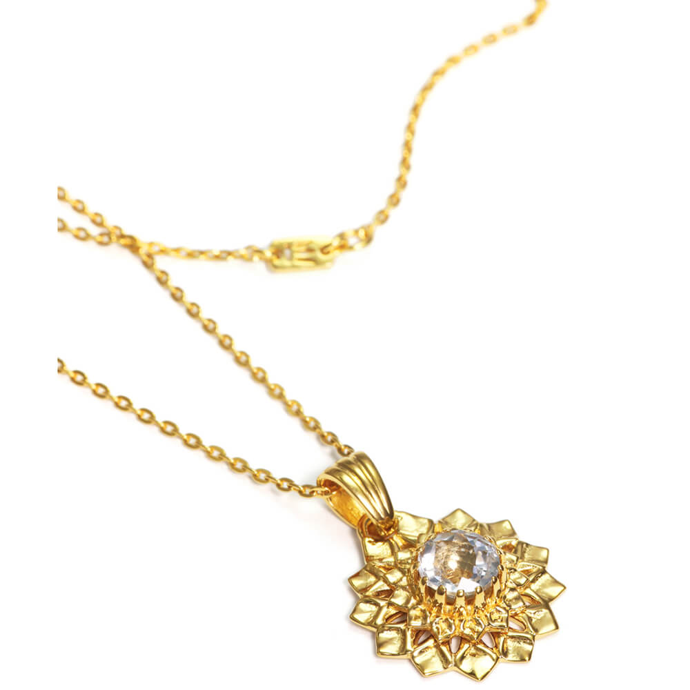 Crown chakra pendant gold-plated silver by ETERNAL BLISS - spiritual jewellery